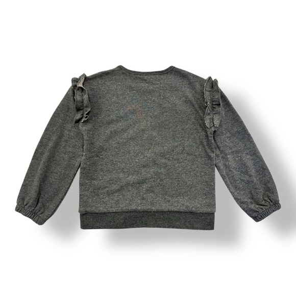 Crewcuts | Girls’ Ruffle Shoulder Sweatshirt (M) 🩶 - Picture 4 of 6